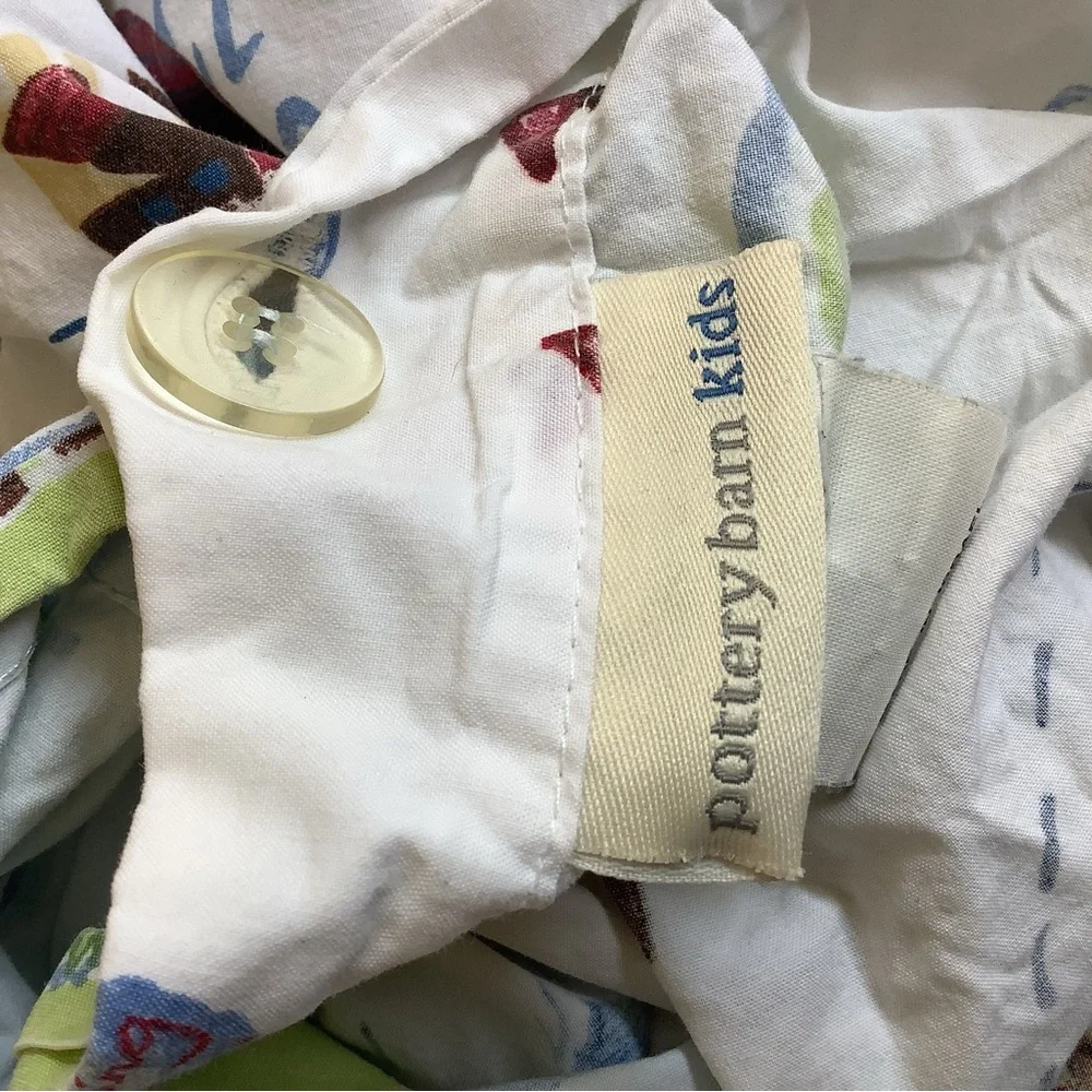Pottery Barn Kids Bermuda Fish Twin Duvet Sheet Pillow Cases Covers
